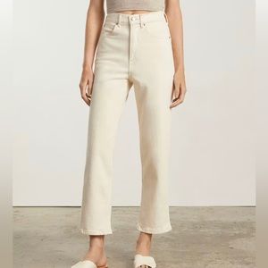 Everlane Women's The Way-High Jean Straight Leg Ecru Size 29 NWT